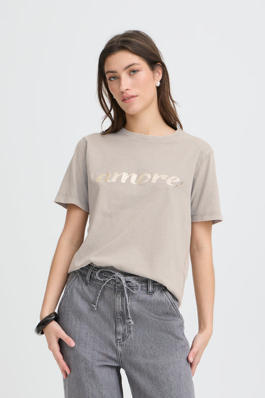 Camiseta Amore gris